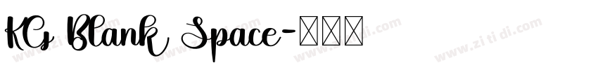 KG Blank Space字体转换